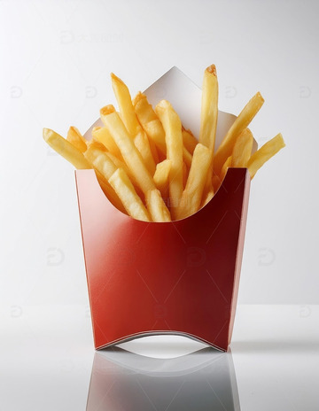 纸盒里的炸薯条