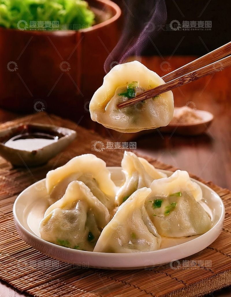 高清大图下载【趣麦麦图】家的味道：新鲜制作的水饺11