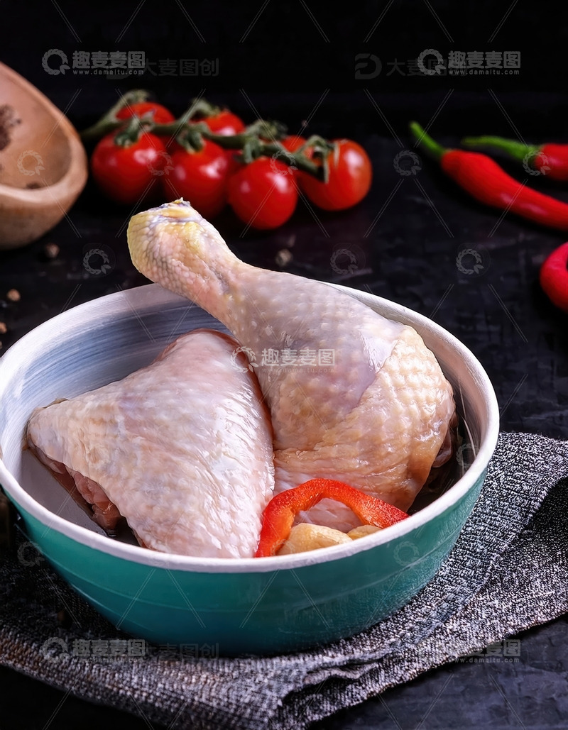 高清大图下载【趣麦麦图】新鲜的走地鸡肉3