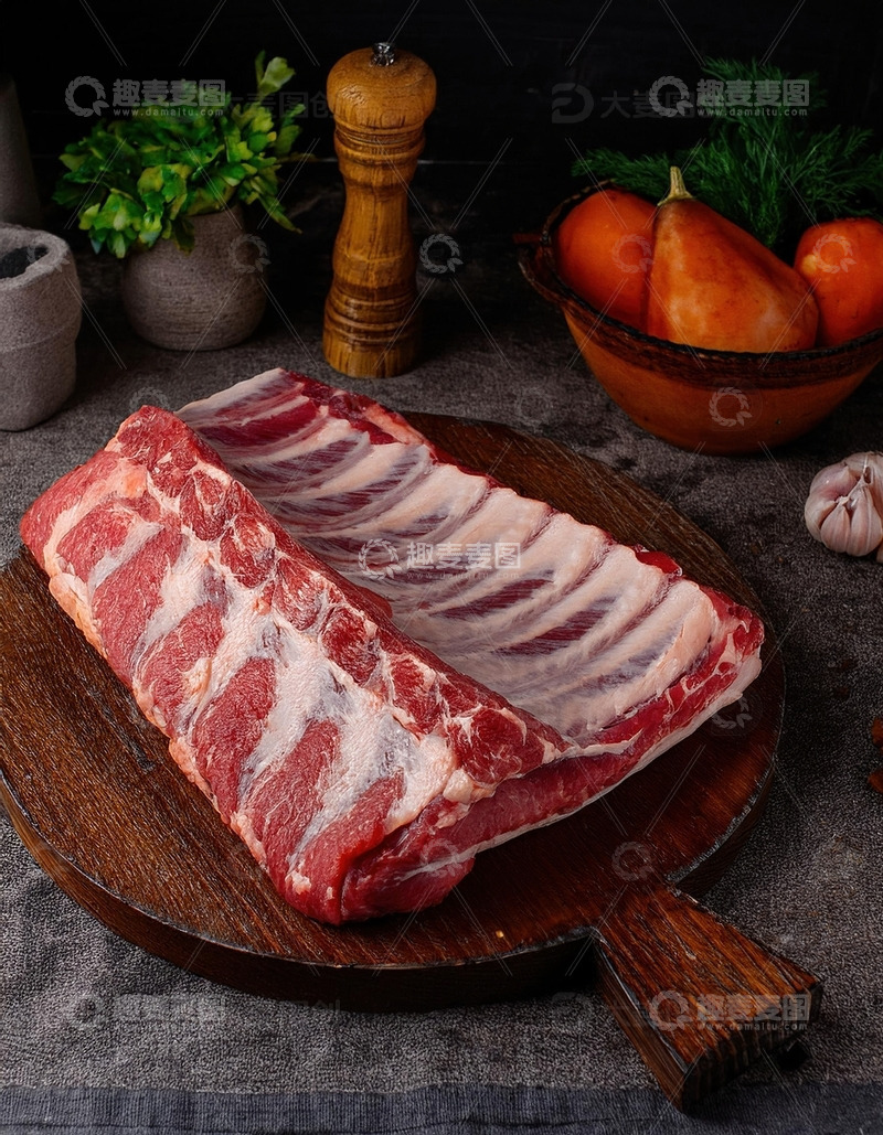 高清大图下载【趣麦麦图】猪大骨排骨美食摄影42