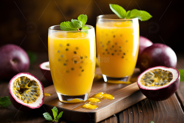 百香果汁和百香果