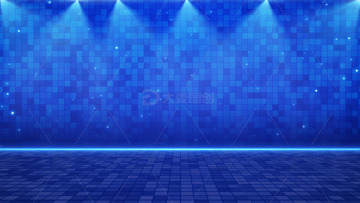 舞台晚会年会颁奖蓝色背景