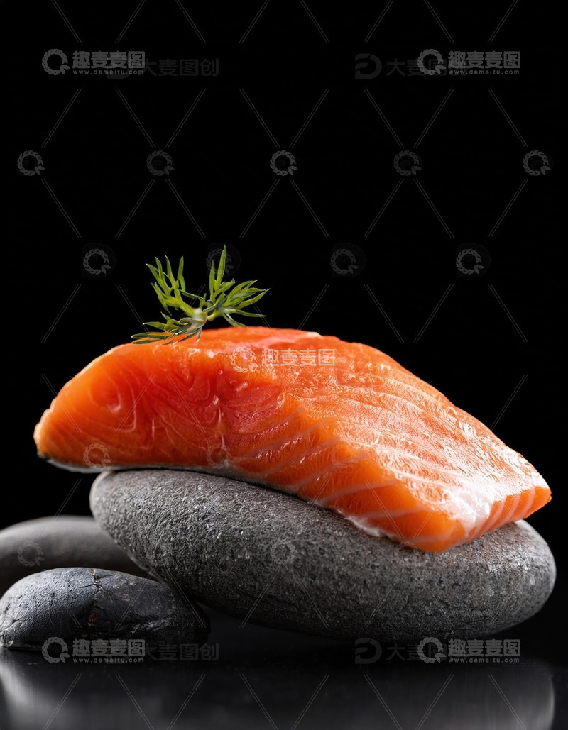 高清大图下载【趣麦麦图】三文鱼广告摄影3