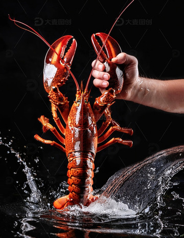 红色海洋珍宝：波士顿龙虾的美味展示4