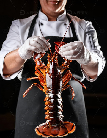 红色海洋珍宝：波士顿龙虾的美味展示2
