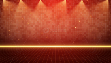 舞台晚会年会灯光红色背景