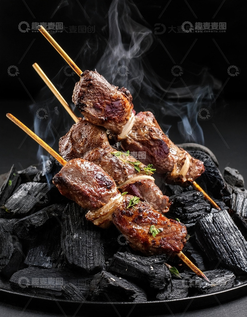 高清大图下载【趣麦麦图】烤肉串-烧烤美食摄影13