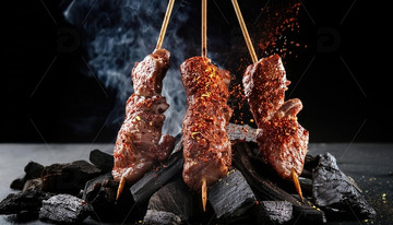 烤肉串-烧烤美食摄影5