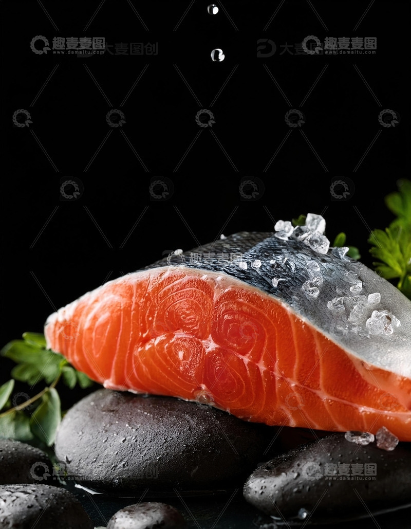 高清大图下载【趣麦麦图】三文鱼广告摄影6