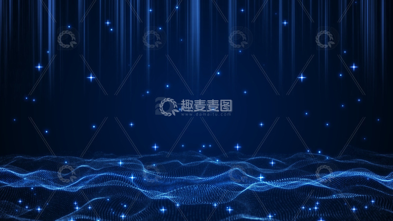 粒子波浪光线晚会舞台背景