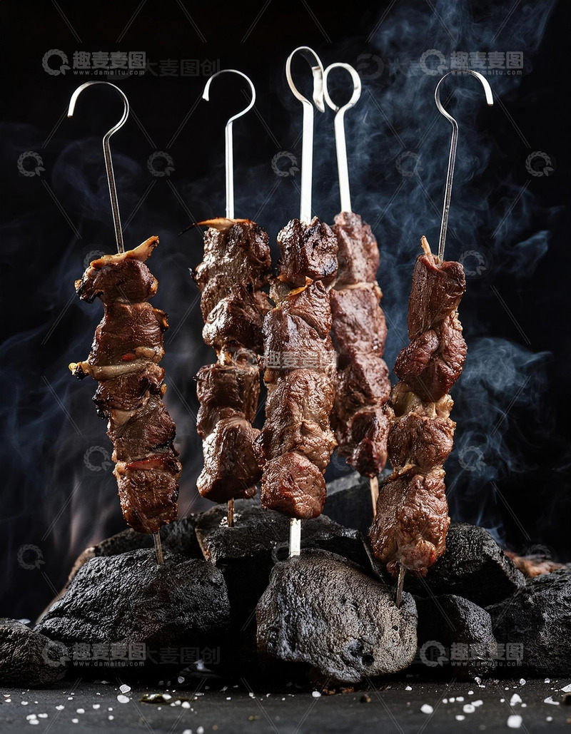 高清大图下载【趣麦麦图】烤肉串-烧烤美食摄影8