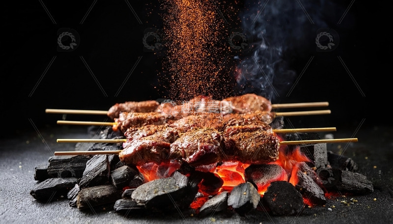 高清大图下载【趣麦麦图】烤肉串-烧烤美食摄影18