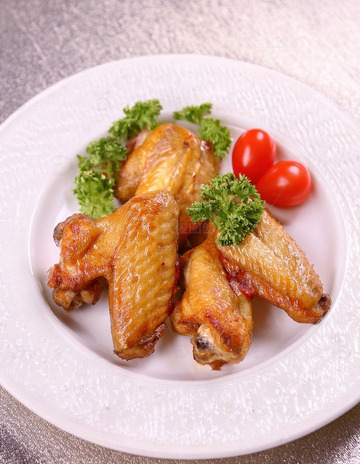 烤鸡翅-烧烤美食摄影18