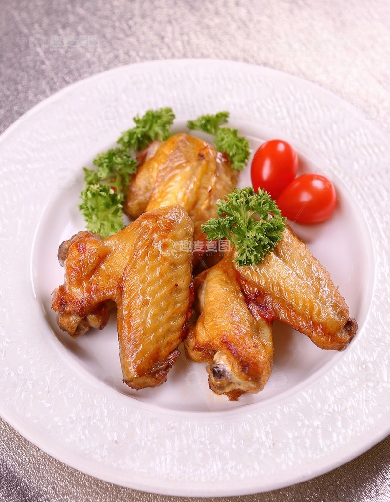 高清大图下载【趣麦麦图】烤鸡翅-烧烤美食摄影18
