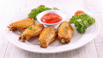 烤鸡翅-烧烤美食摄影10