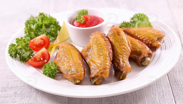 烤鸡翅-烧烤美食摄影8