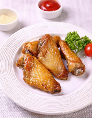 烤鸡翅-烧烤美食摄影19