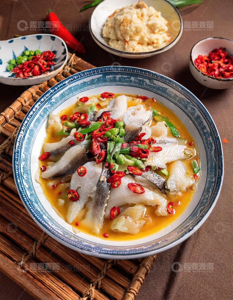 高清大图下载【趣麦麦图】舌尖上的美食-酸菜鱼8