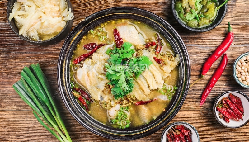 高清大图下载【趣麦麦图】舌尖上的美食-酸菜鱼2