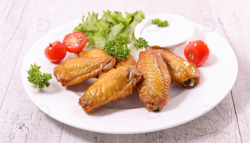 烤鸡翅-烧烤美食摄影11