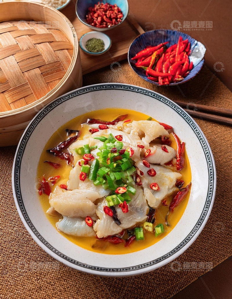 高清大图下载【趣麦麦图】舌尖上的美食-酸菜鱼9