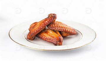 烤鸡翅-烧烤美食摄影7