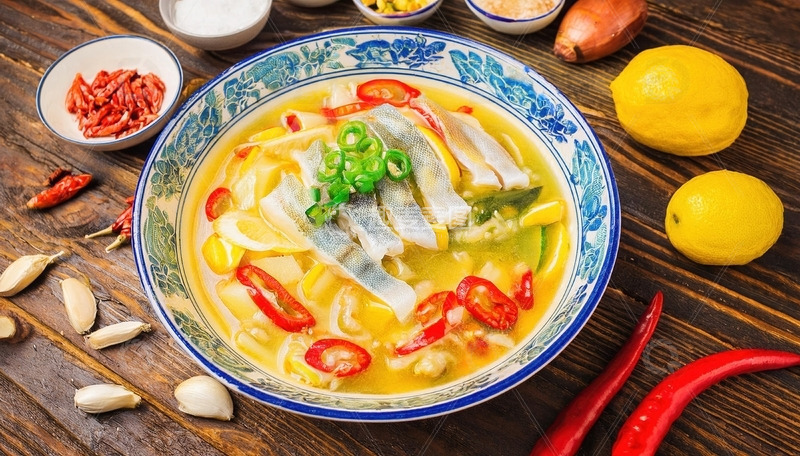 高清大图下载【趣麦麦图】舌尖上的美食-酸菜鱼