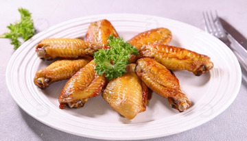 烤鸡翅-烧烤美食摄影9