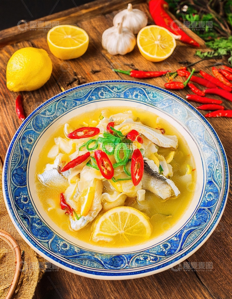 高清大图下载【趣麦麦图】舌尖上的美食-酸菜鱼7