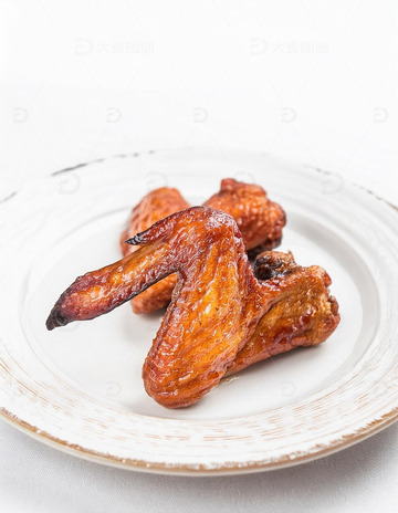 烤鸡翅-烧烤美食摄影17
