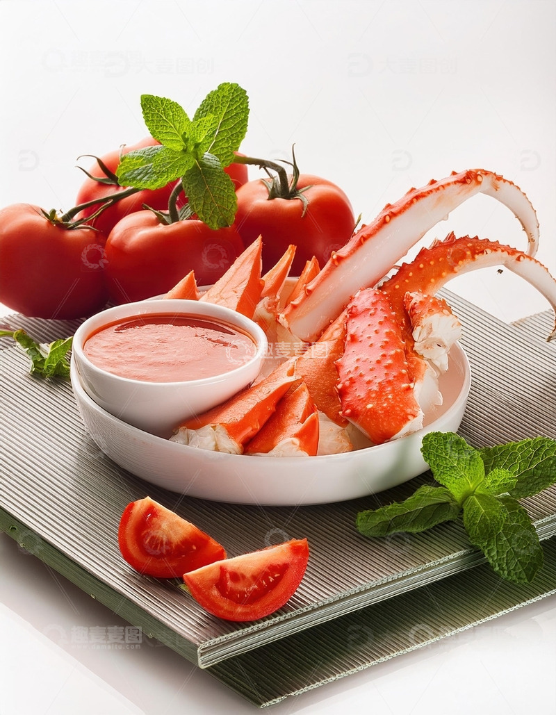 高清大图下载【趣麦麦图】顶级美味：帝王蟹之蟹腿9