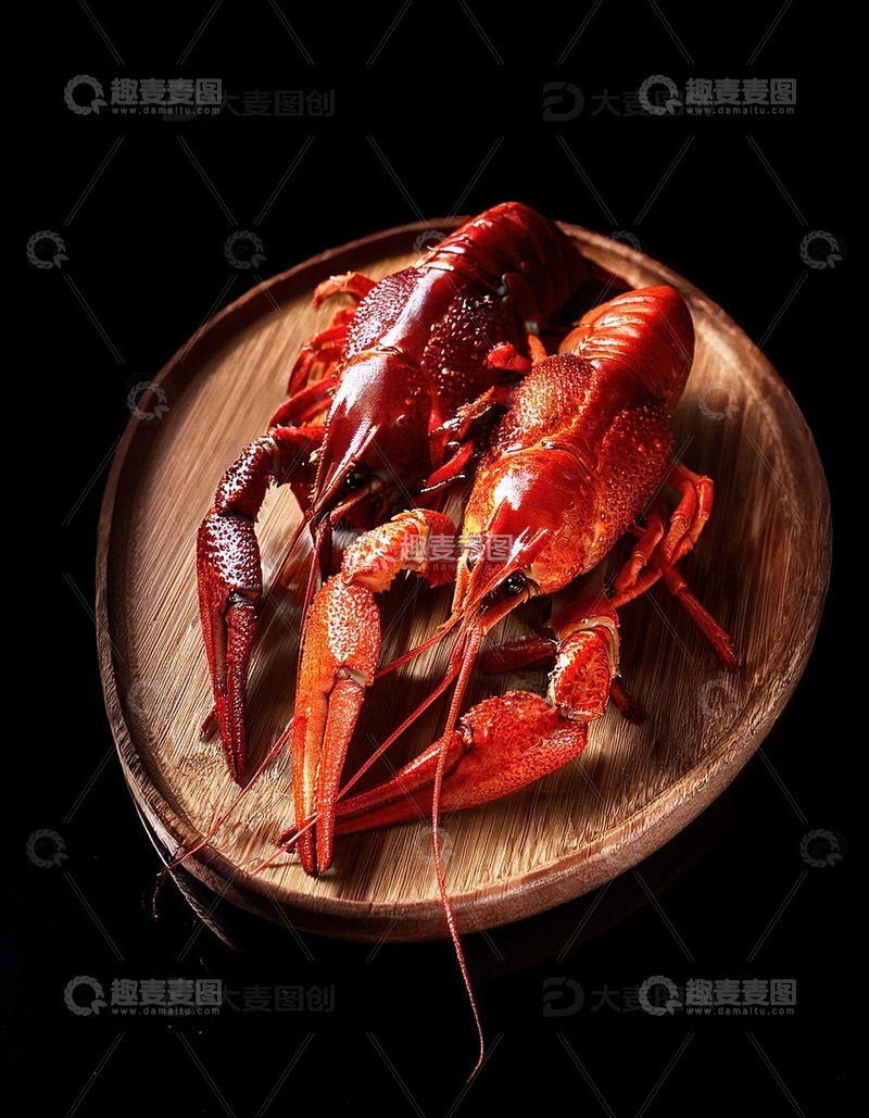 高清大图下载【趣麦麦图】鲜红大龙虾 - 海洋的珍贵馈赠1