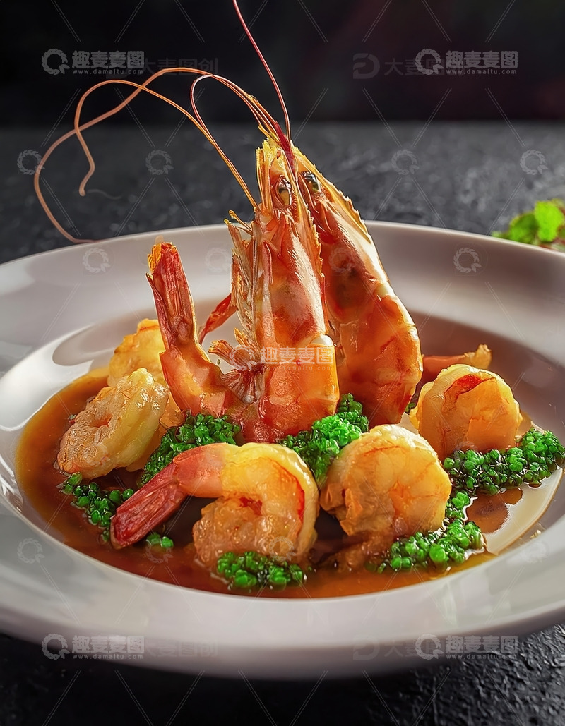 高清大图下载【趣麦麦图】鲜虾与青柠的美妙邂逅18