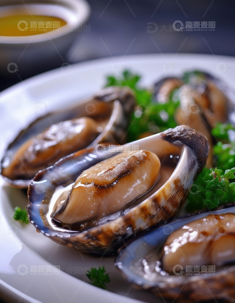 高清大图下载【趣麦麦图】鲍鱼盛宴：海洋的珍贵礼物3
