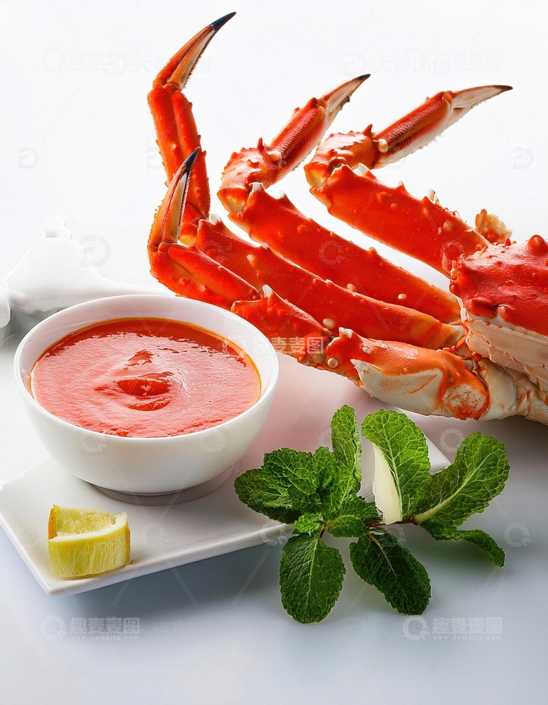 高清大图下载【趣麦麦图】顶级美味：帝王蟹之蟹腿5