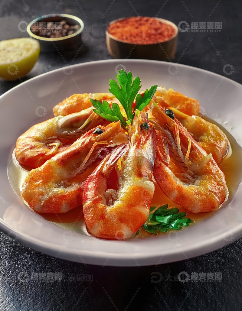 高清大图下载【趣麦麦图】鲜虾与青柠的美妙邂逅17