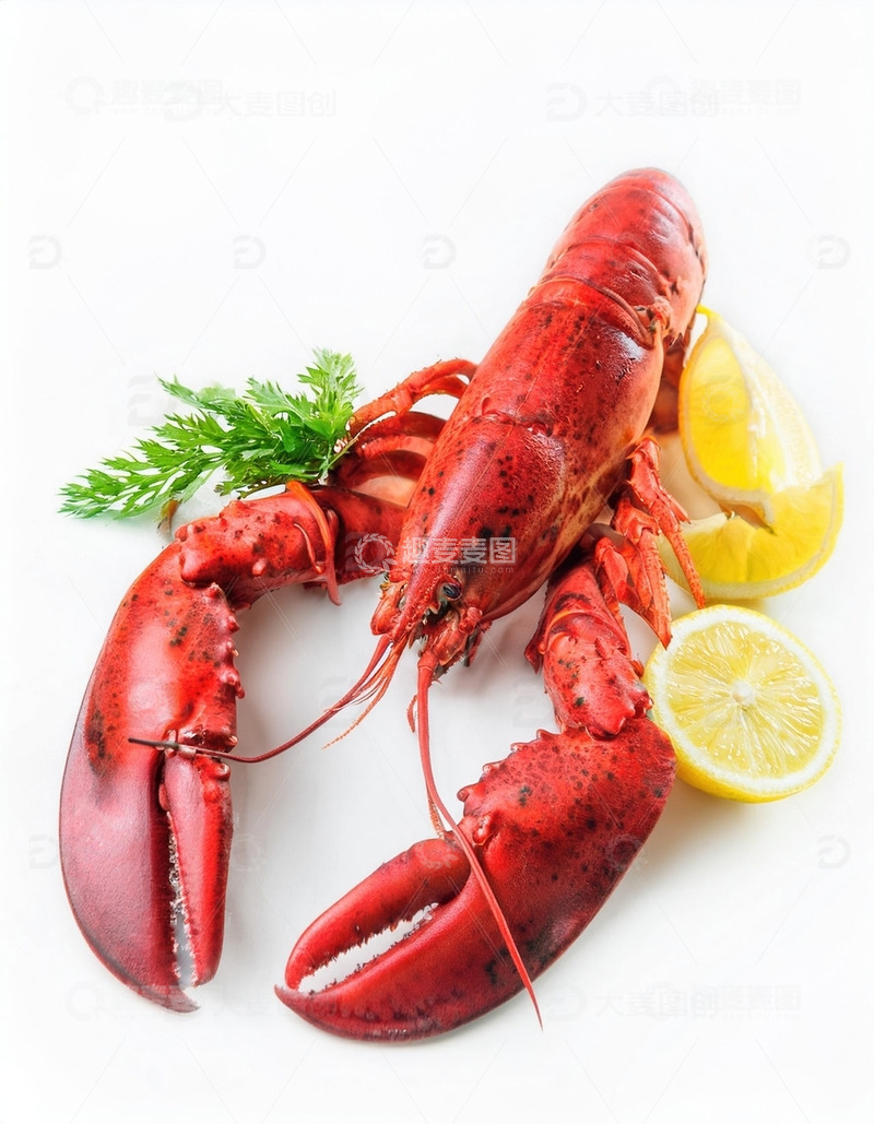 高清大图下载【趣麦麦图】红色海洋珍宝：波士顿龙虾的美味展示25