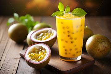 鲜榨百香果饮料