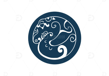 蛙纹原创简约免扣元素图案