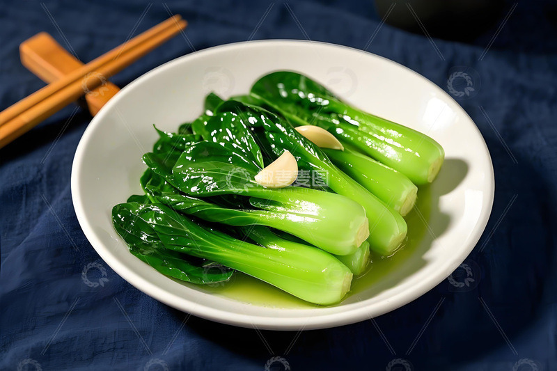 高清大图下载【趣麦麦图】美食摄影清炒油菜