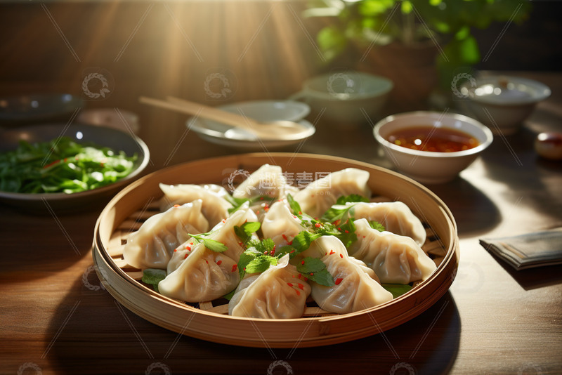 高清大图下载【趣麦麦图】一盘美味的饺子2