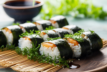 一盘海苔寿司