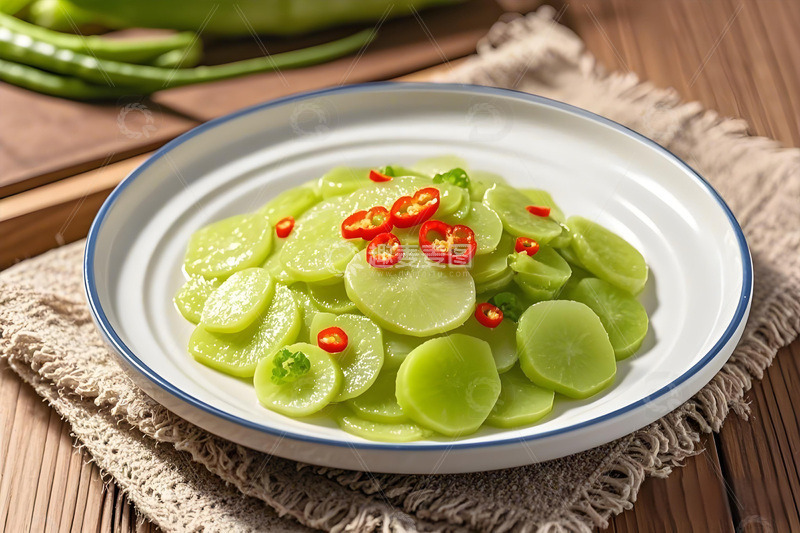 高清大图下载【趣麦麦图】美食摄影清炒莴笋