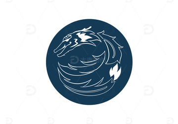 龙纹原创简约免扣元素图案