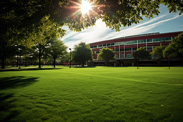 校园里的大草坪