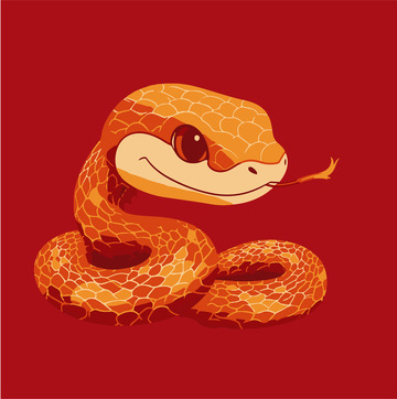 2025年蛇年春节贴画，贴窗，蛇年海报