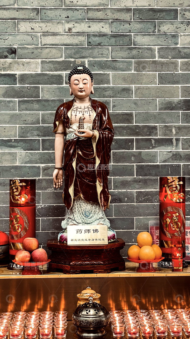 雕塑佛像药师佛