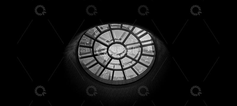 高清大图下载【趣麦麦图】现代建筑的几何之美：黑白穹顶3