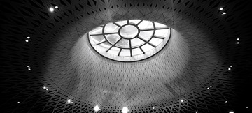 现代建筑的几何之美：黑白穹顶1