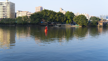 黄岐公园河流与建筑